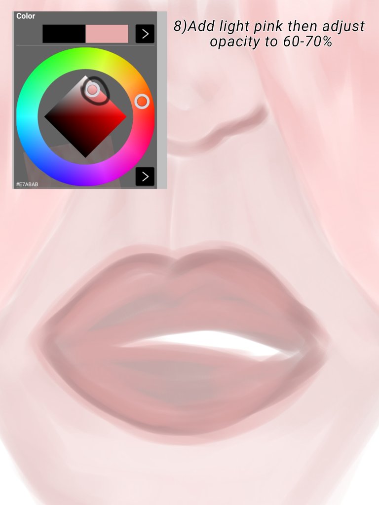 kuroandshiroxd's tweet image. Lip tutorial pt 1 #lip #liptutorial #arttutorial