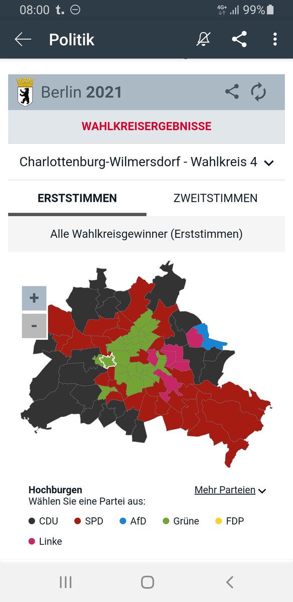 Chaos bei der #aghw21 , die Bezirke mit den chaotischten Bedingungen wurden in der Grafik grün markiert