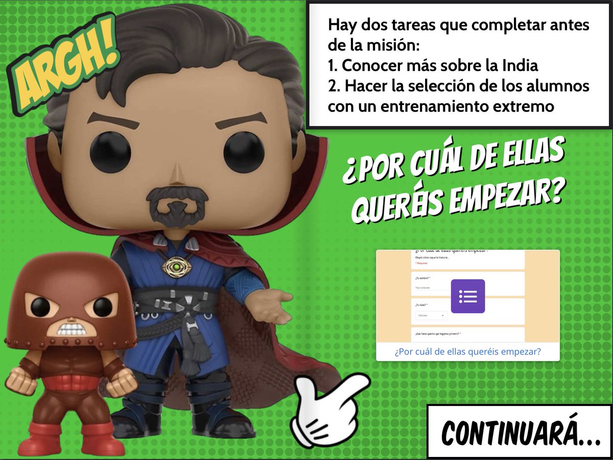 dondavidruiz's tweet image. view.genial.ly/612d171b04a727… En la pestaña “La Historia” de la #gamificación de la #escueladesuperhéroes del @ceipkantica ya tenéis disponible el Capítulo2 de nuestra aventura. Al final, como siempre, se puede votar cómo sigue la historia… @genially_es + @BookCreatorApp + GoogleForms