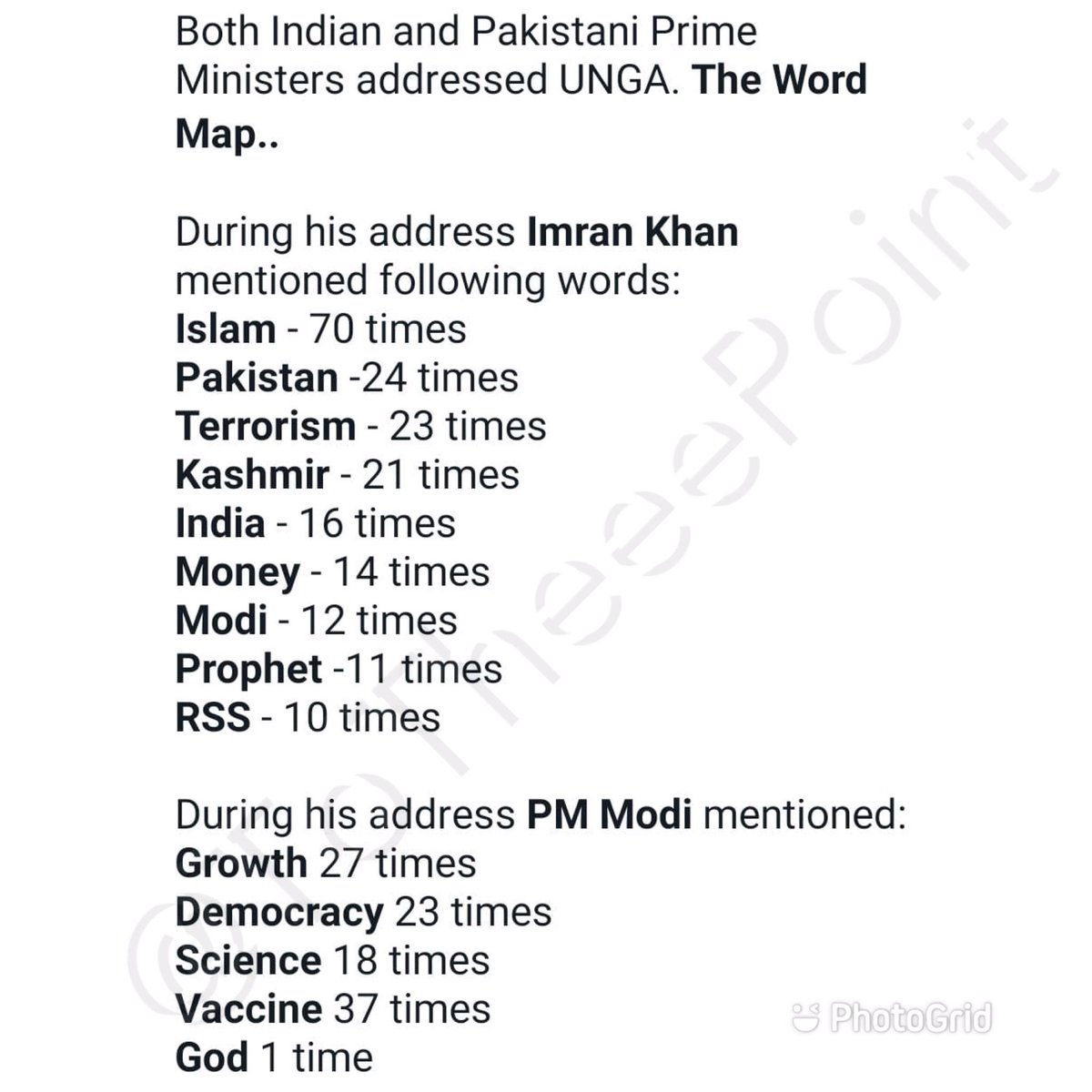 ToTheeePoint's tweet photo. Shows how different PM @narendramodi Ji’s & Bharat’s vision is from Imran Khan & Pakistan.
#modiatUNGA
#ModiHaiTohMumkinHai
#ModiInUNGA
@POTUS @VP @vonbrauckmann @CChristineFair https://t.co/kPyZlbZhLn