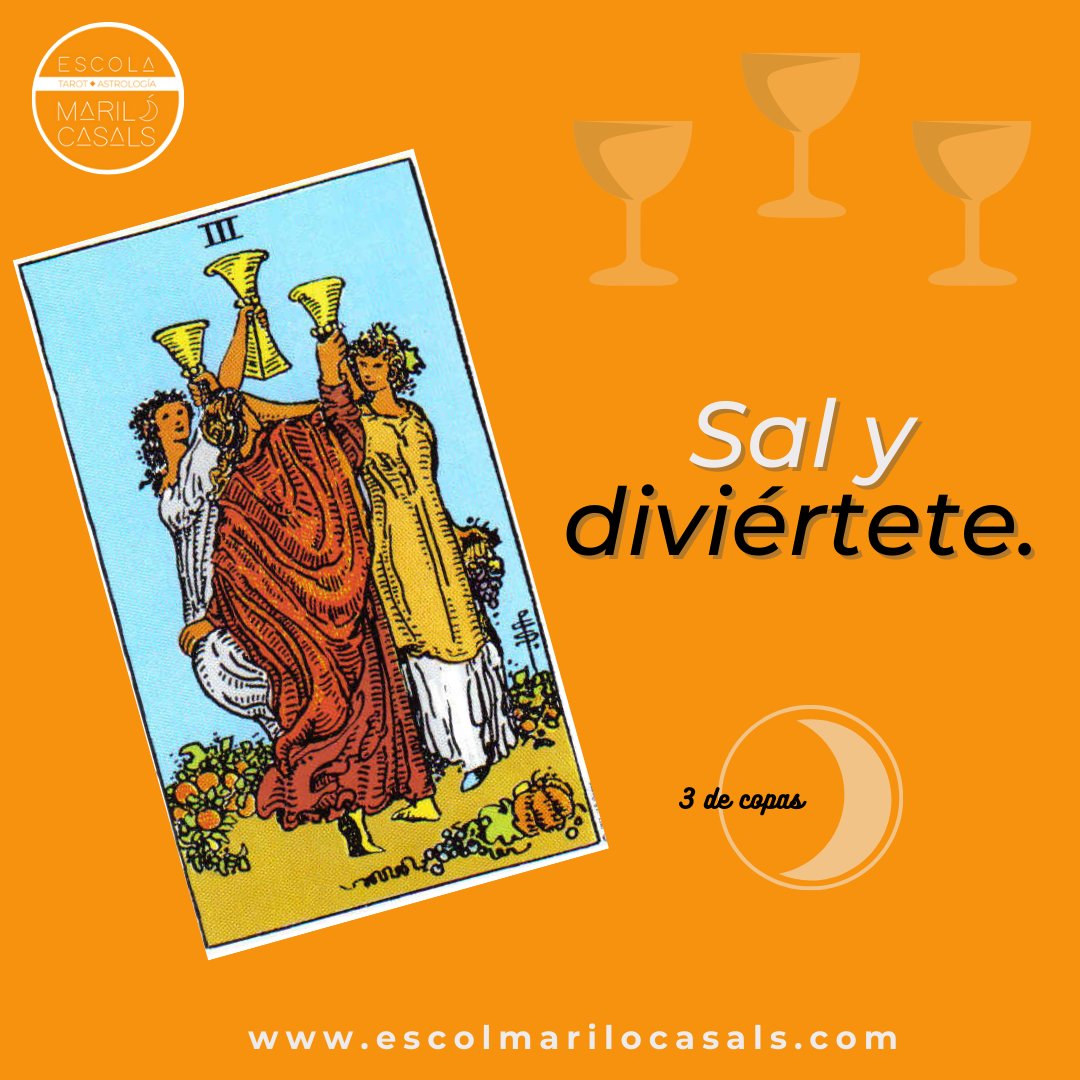 EsMariloCasals's tweet photo. #consejodeldía del #tarot
#3decopas #tresdecopas
Sal y diviértete.
#copas #arcanosmenores #tarotrider
#aprendetarot #escolamarilocasals #consejo #consejodeltarot https://t.co/VGvrOIgHVX