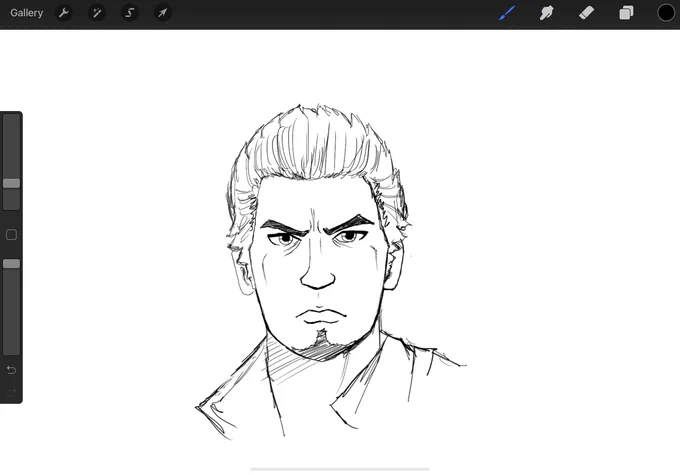 doodled a kiryu lol 