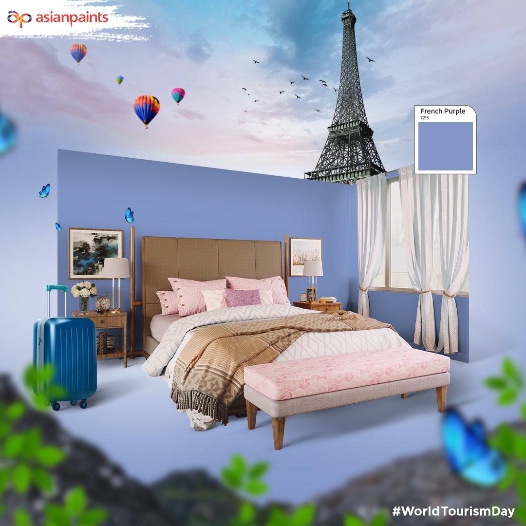 asianpaints's tweet photo. #WorldTourismDay ft. France

Excuse-moi. Make way for Royale Glitz. Stealing the spotlight wherever it goes.✨

#France #AsianPaints #RoyaleGlitz #worldtourismday2021 #Paris #wallmakeover #wallshades #Purple #travelgram #WallColours #HomeInspiration https://t.co/7mu51hBolD