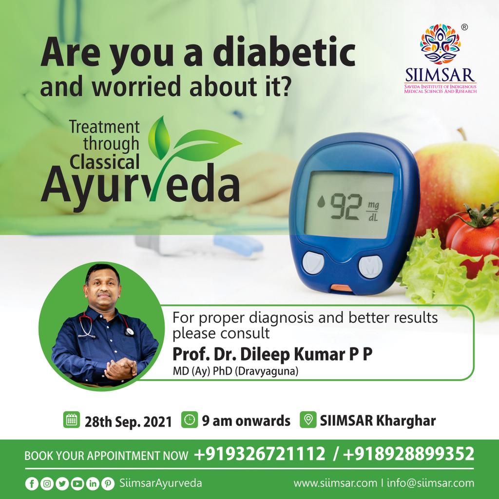 siimsar1's tweet photo. Book your appointment now Call 9326721112 / 8928899352

#siimsarayurveda  #daibetes #diabeticlife #diabetic #ayurveda #ayurvedalifestyle #ayurvedictreatment #kharghar #NaviMumbai https://t.co/ZIHoF7DgUN