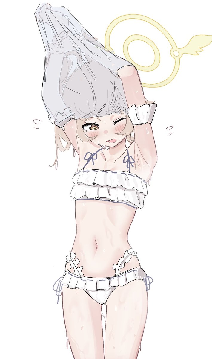 阿慈谷ヒフミ(ブルアカ) 「💦 」|わたのイラスト