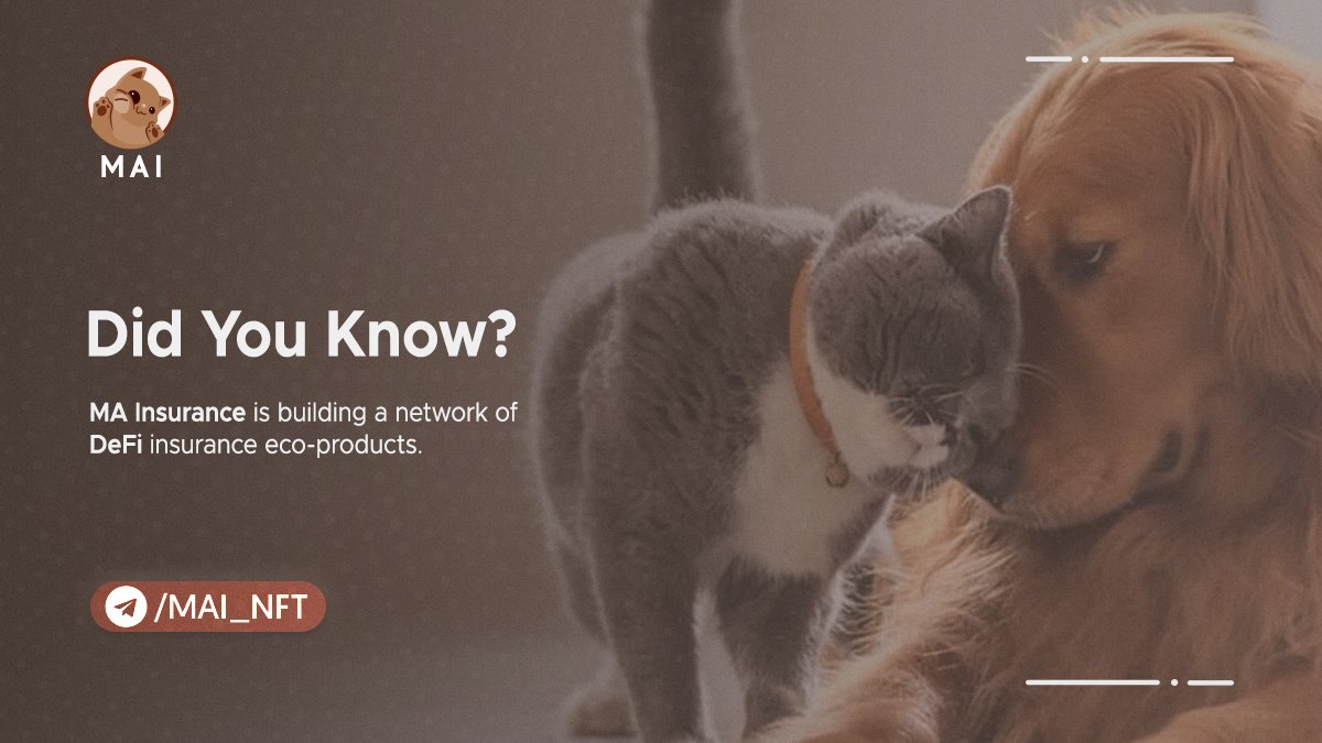 NftMai's tweet image. Did you know?

#MAInsurance is building a network of #DeFi insurance eco-products.

#MAI $MAI #NFT