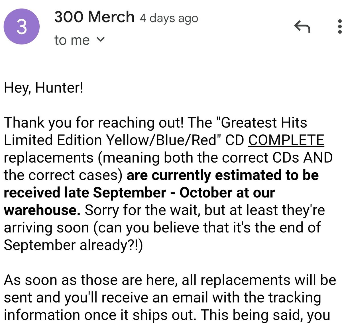 double_duality's tweet image. An update, for anyone waiting on their metallic Greatest Hits Cd's still