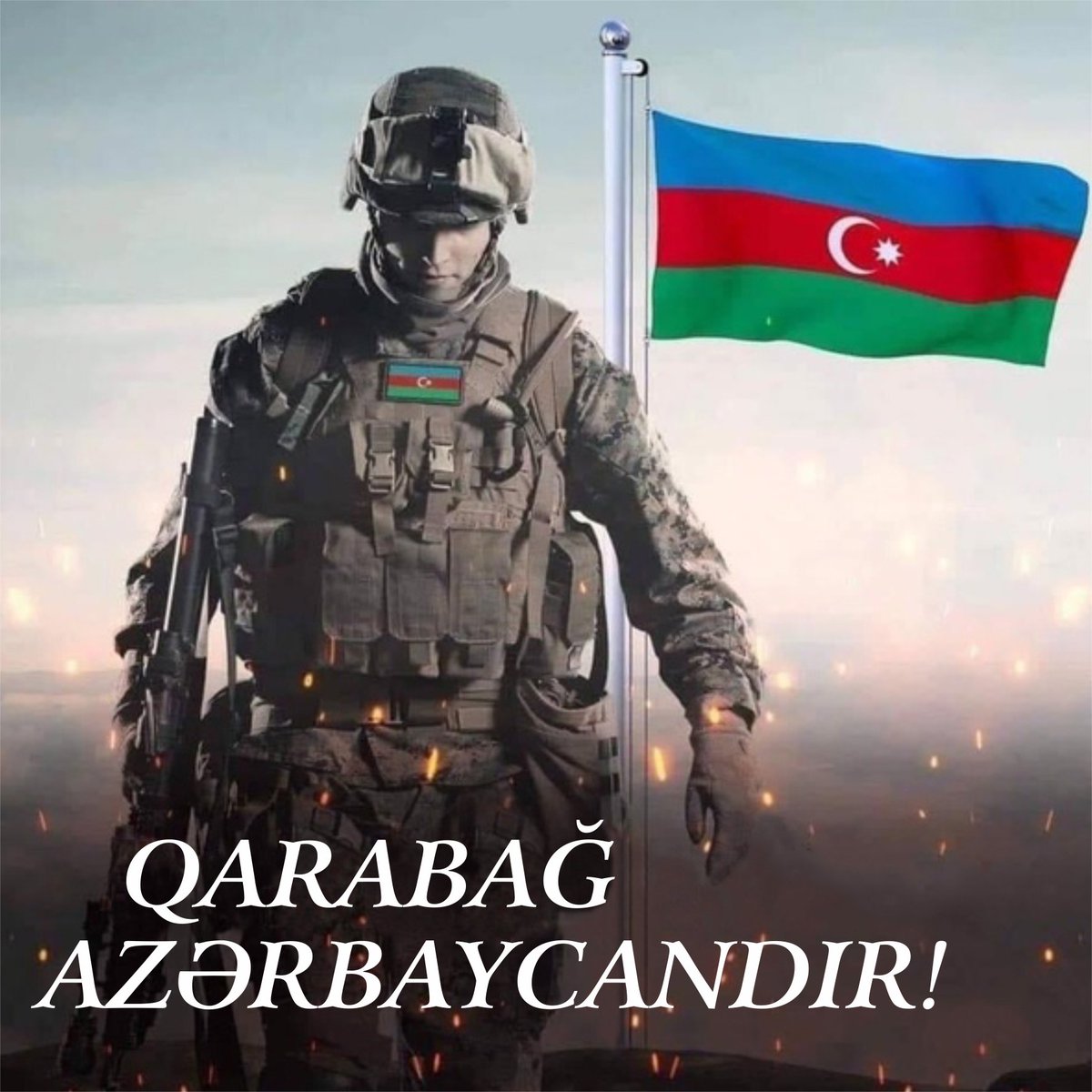 FatihOk5's tweet photo. Şanlı Zafer Yürüyüşünün 1. Yılı kutlu olsun 
Can Azerbaycan ...🇹🇷❤️🇦🇿

#KarabağAzerbaycandır https://t.co/eaj5yoHJSJ
