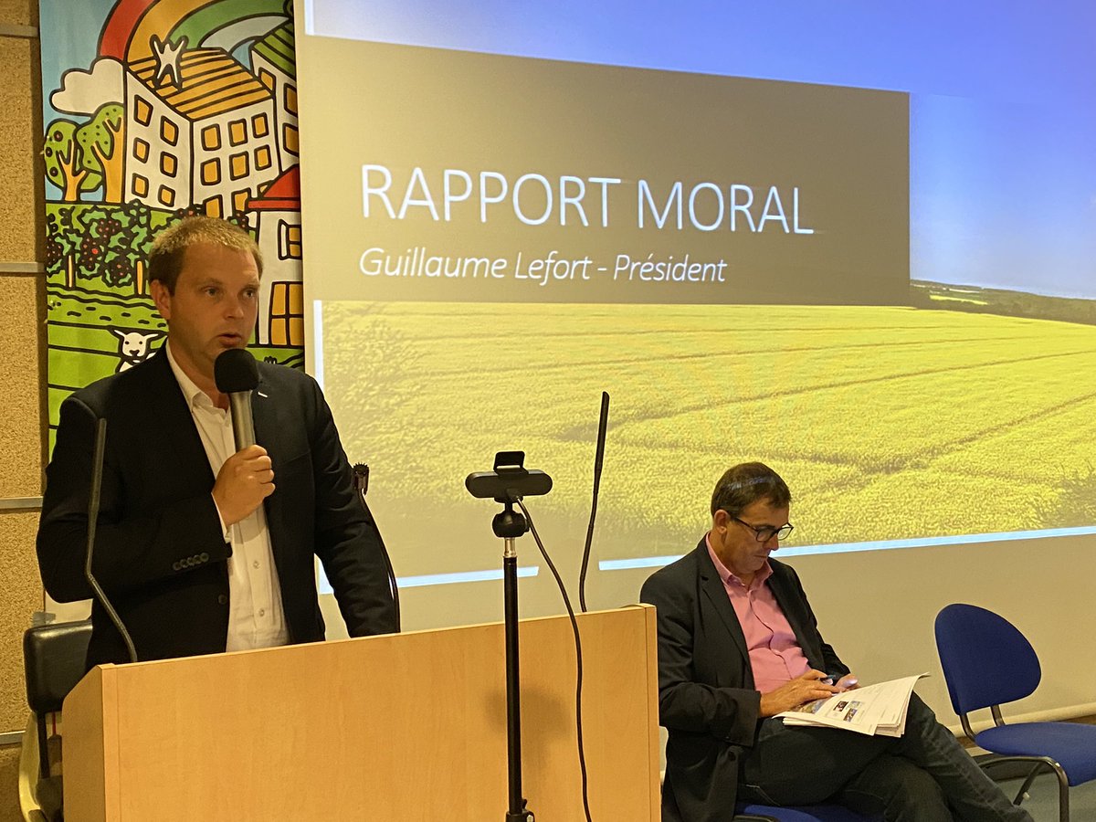 Agridemain's tweet photo. A l’assemblée générale @Agridemain, le président @AgriAvenir souligne le changement de posture de communication des acteurs agricoles a pousser des initiatives positives et pédagogiques et quitter un discours « larmoyant ». Toute cette « positive attitude » paye! https://t.co/ImbuvfEs2K