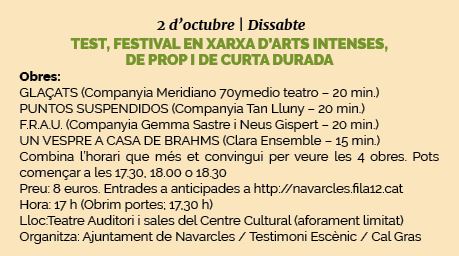 ajnavarcles's tweet photo. El proper dissabte, arriba el #TestFestival a #Navarcles
Una proposta fresca que us recomanem al 100%
🔽 https://t.co/I2Tn8ZL78X
