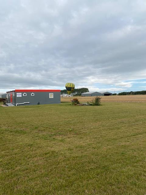 An unusual visitor to our offices over the weekend. Did you know that the hot air balloon was the first form of flight travel! Personally we like to get goods there faster for you by road. Call 01759 372132 for our 7 day a week courier service.
