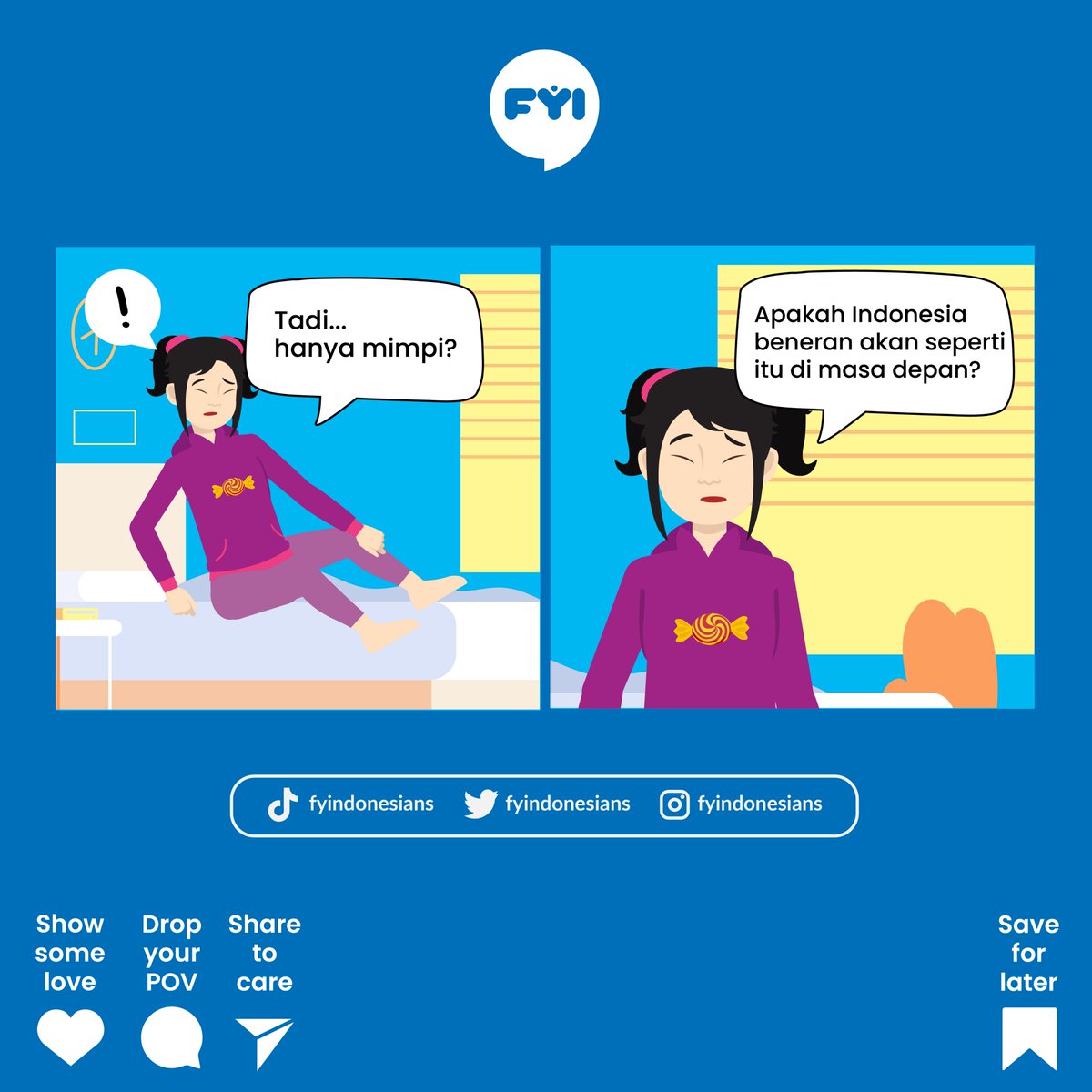 FYIndonesians's tweet photo. Menurut kamu, kalau kisah dalam komik ini terwujud gimana ya?

#minumanberpemanis
#akumanisminumankujangan
#ceklabel https://t.co/WhZ5KAHq0E