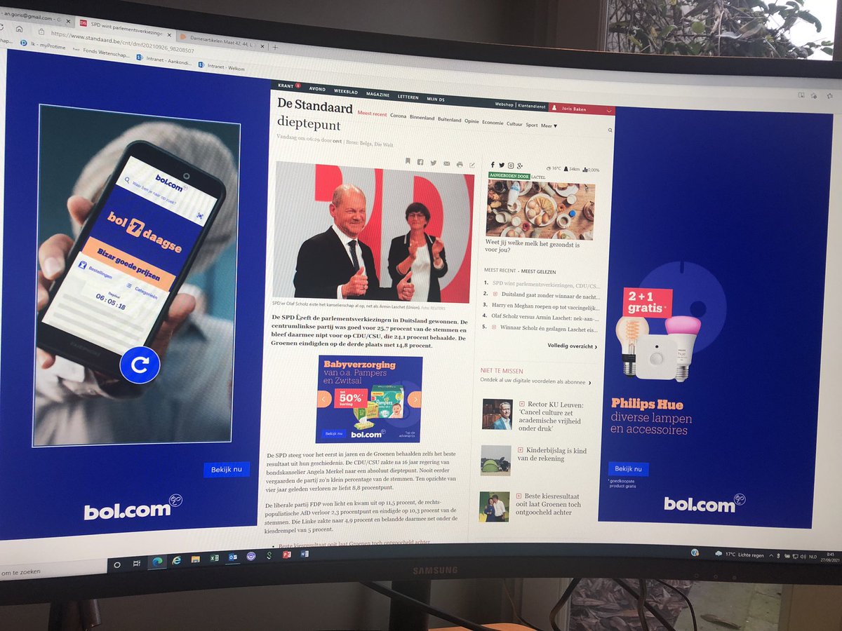 angoris's tweet photo. Beste @destandaard, ik ben abonnee en betaal voor uw krant. Graag zelfs. Ik begrijp niet waarom ik toch een scherm tjokvol reclame krijg bij bezoek aan uw site. https://t.co/GhPnBEarua