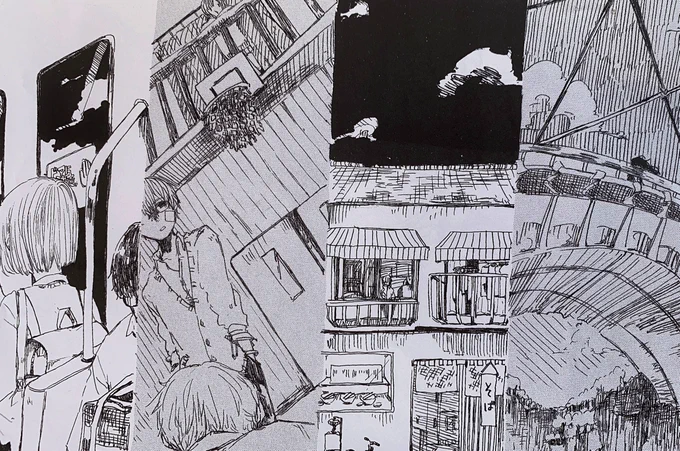 高校生の時の絵今と全然違くてびっくり😗基本不穏😗 