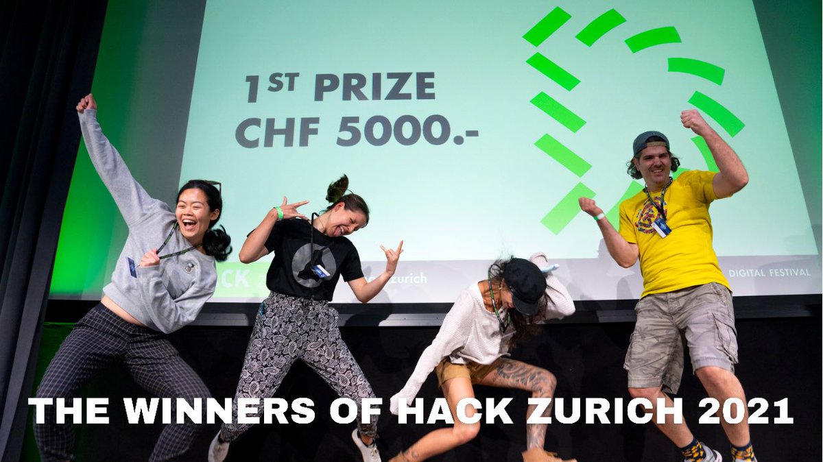 hackzurich's tweet photo. “We are not going to win a prize but we’re going to have fun!” This was the attitude of #HackZurich’s winning team! Hear more in the 1st interview with Thunderstroke: https://t.co/UhmmTxIHgK https://t.co/W8oBGAFhZc