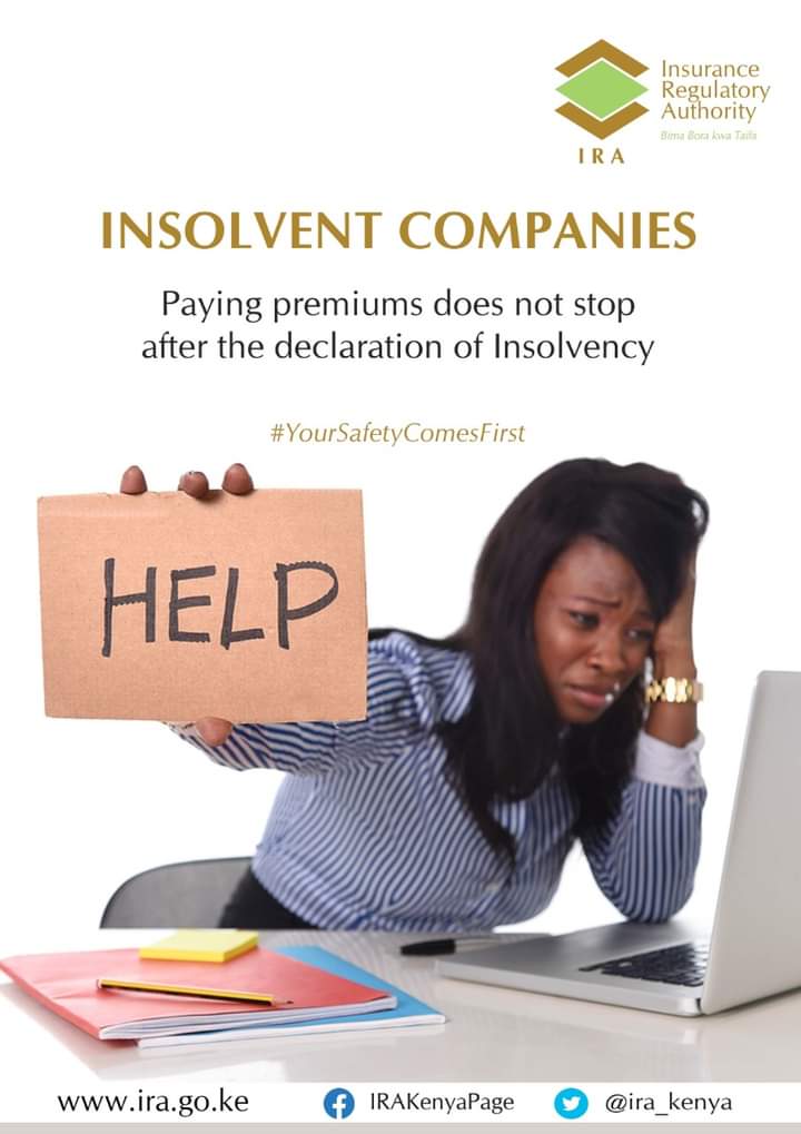 ira_kenya's tweet photo. If you have purchased a Life Insurance policy and the Insurance company is closed down, you ought to continue paying your premiums until the maturity of your cover. You have the right to claim your policy upon its maturity.
#YourSafetyComesFirst
#IRACares https://t.co/HW6wmCMP6Z