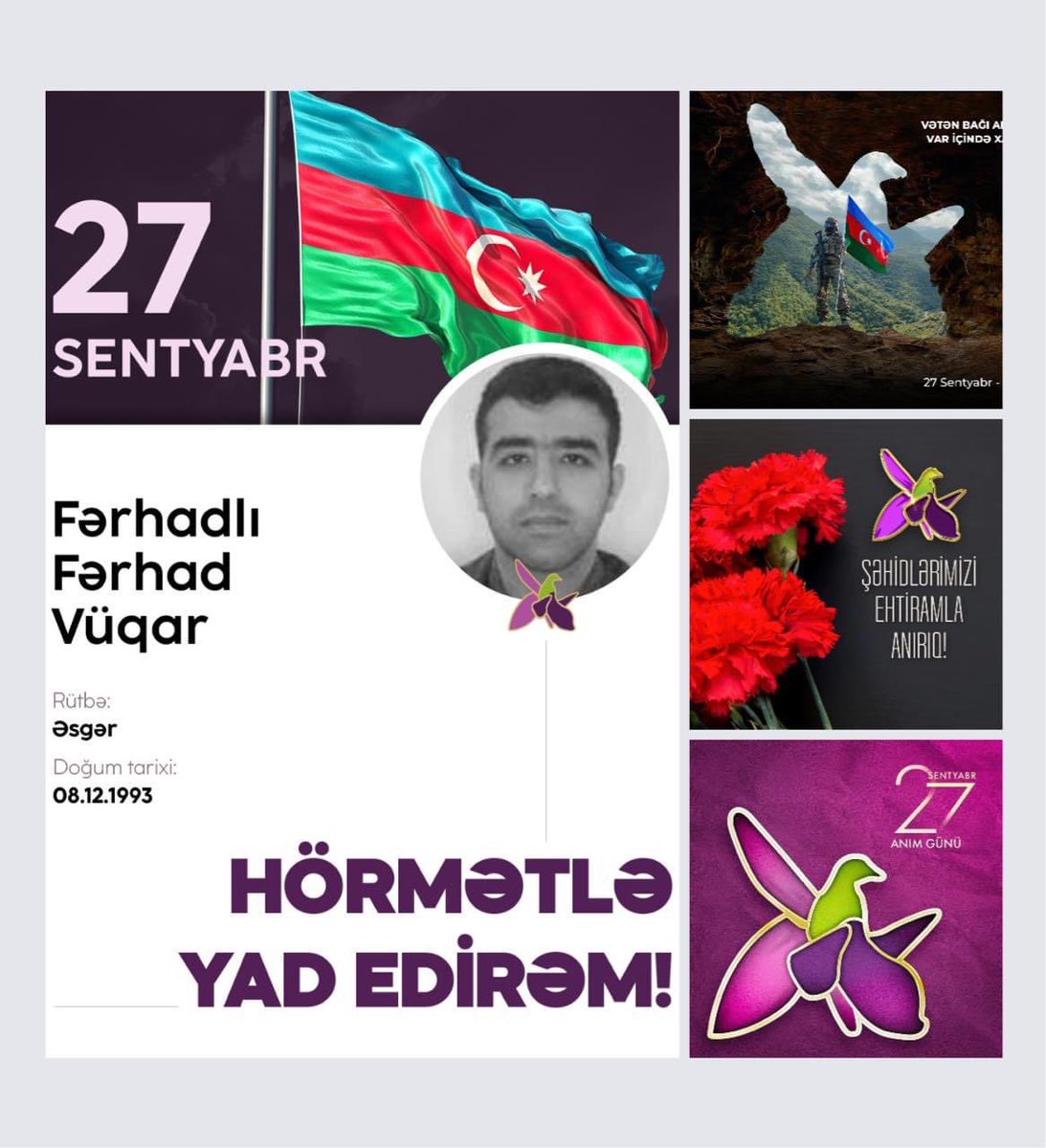 rsadigzada's tweet photo. Ruhunuz qarşısında baş əyirəm! 🇦🇿 https://t.co/ha6LyxyatU