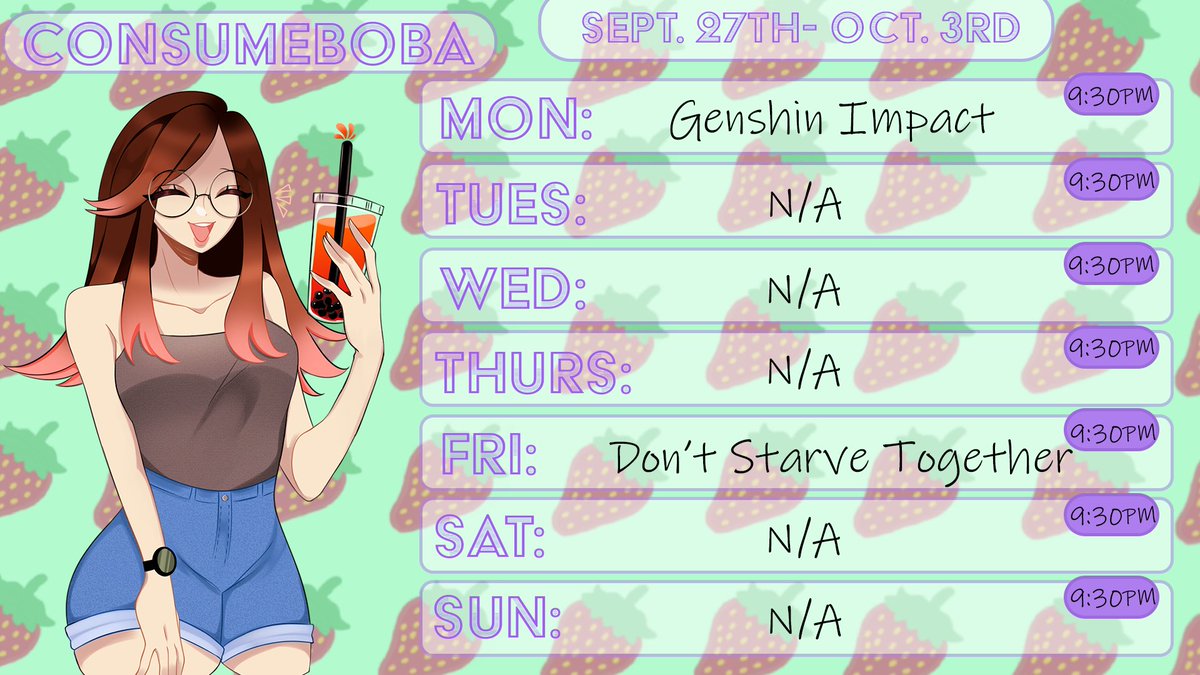 Schedule this week!