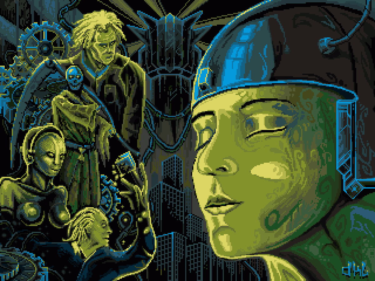 MastersPixelArt's tweet photo. Presenting the awesome #pixelartist Darklight ๐ต๐ฑ #Amiga500 #demoscene #pixelart ! โญ๏ธ We're proud to feature your art in #themastersofpixelart vol 1 โค๏ธ books, packs & more >> https://t.co/65qJMXgyfy ๐ worldwide shipping #CommmodoreAmiga #metropolis #geisha #retrocomputer https://t.co/XtIsIQM6rr