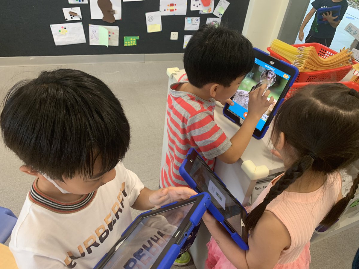 In their #STP unit, G1 students @AISGZ are learning about features of living things and how these help them survive. Our lesson today brought opportunities to discuss #digcit and finding CC images to use in @ChatterPixIt and other media More to come! #isedcoach #pypchat