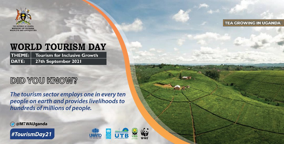 Every 27/09 we do celebrate World Tourism Day. Travels do impact on Lives. Embrace Tourism. Happy World Tourism Day 🎉🎊 #VisitUganda  #Tourism4InclusiveGrowth #TourismDay #TourismDay21