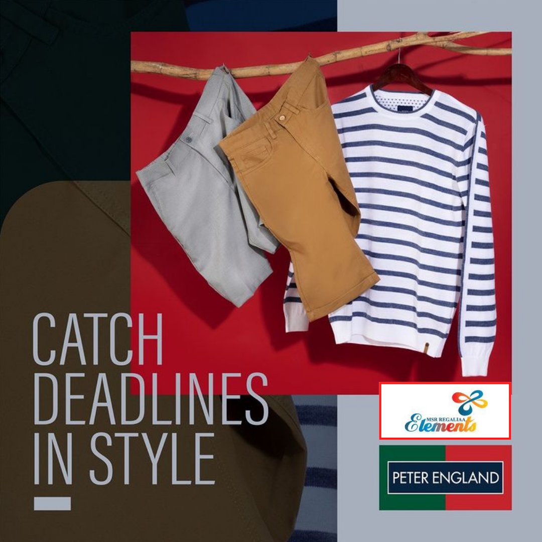 Long day at work? Here's your shortcut to comfort.    Grab the stylish casual wear from #PeterEngland Elements Mall now...!!    #PeterEngland #CausalWear #ElementsMall #Nagavara #Bangalore 