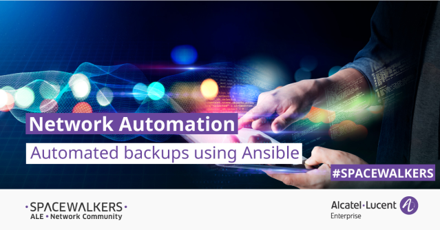 PallasMan's tweet photo. Learn about Ansible automated backups on the @ALUEnterprise AOS6 and AOS8. This #Spacewalkers article, written by guest writer Jef Vantongerloo, describes what steps to take to ensure a safe backup with zero effort! #NetworkAutomation #OmniSwitch https://t.co/JLl8SoA5gn https://t.co/ZSsFw9cQMJ