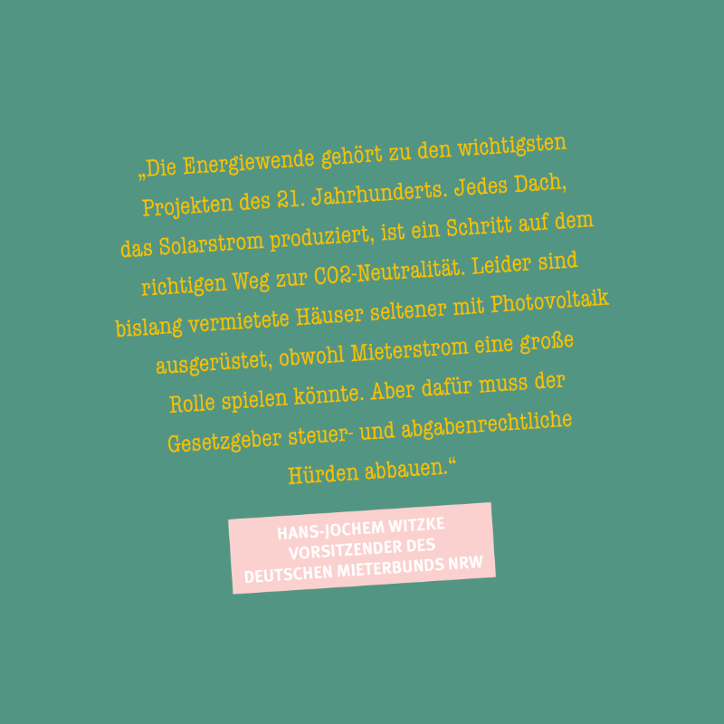vznrw_energie's tweet photo. Jede Fläche, die für #Solarstrom genutzt wird, zählt 🌞 Auch #Mieter:innen sollen ihre #Sonnenseite nutzen können 🙌 Deshalb setzen wir uns gemeinsam mit dem @Mieterbund_NRW für den Abbau von rechtlichen Hürden ein – Solarstrom@home
für alle ⤵