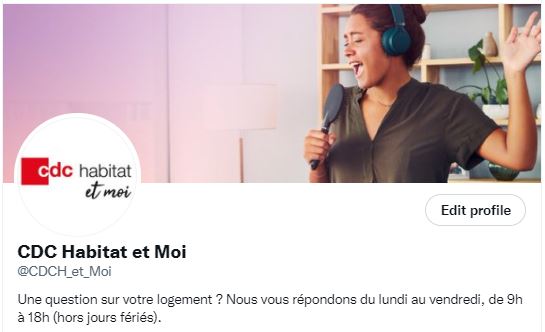 CDC_Habitat's tweet photo. Désormais, nos clients locataires sont invités à nous rejoindre sur le nouveau compte dédié @CDCH_et_Moi . L'espace locataire reste le canal de contact à privilégier. https://t.co/wP1gzo4EvG