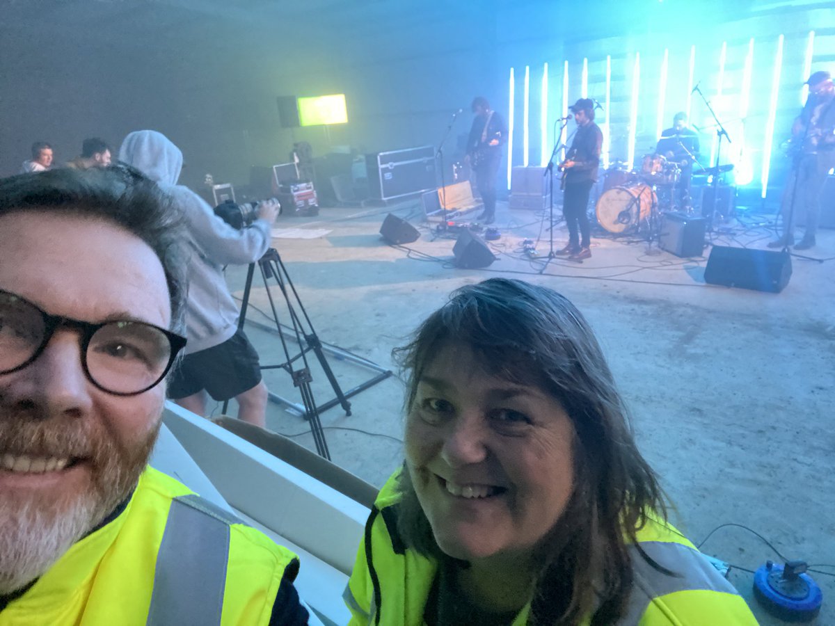 JamesSliabhLiag's tweet photo. Class day yesterday filming an upcoming music show with the filling and barrel store being converted to 3 different sound stages including @intheirthousand https://t.co/p54me6yIEw