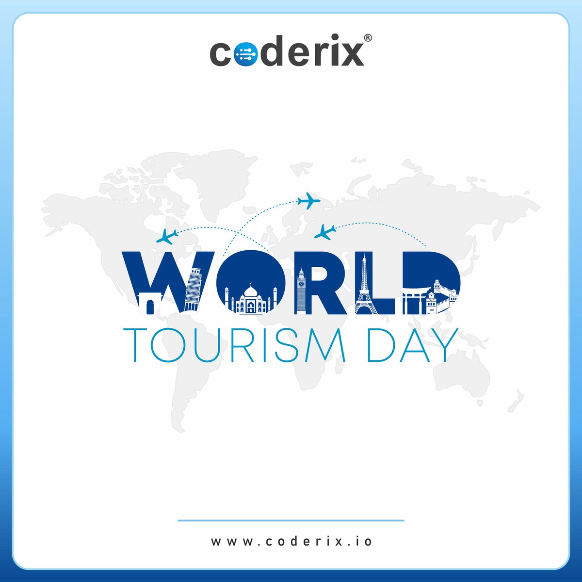 Coderixio's tweet photo. Greetings of World Tourism Day!

 #startup #coderix #india #business #entrepreneur #creative #Webdesign #bnigoa #bniindia #websitedesigning #digitalmarketing #agency #startupindia #success #businessowner #tourism #worldtourismday #tourismday #goatourism #rixcast https://t.co/DC9xkbM4oN