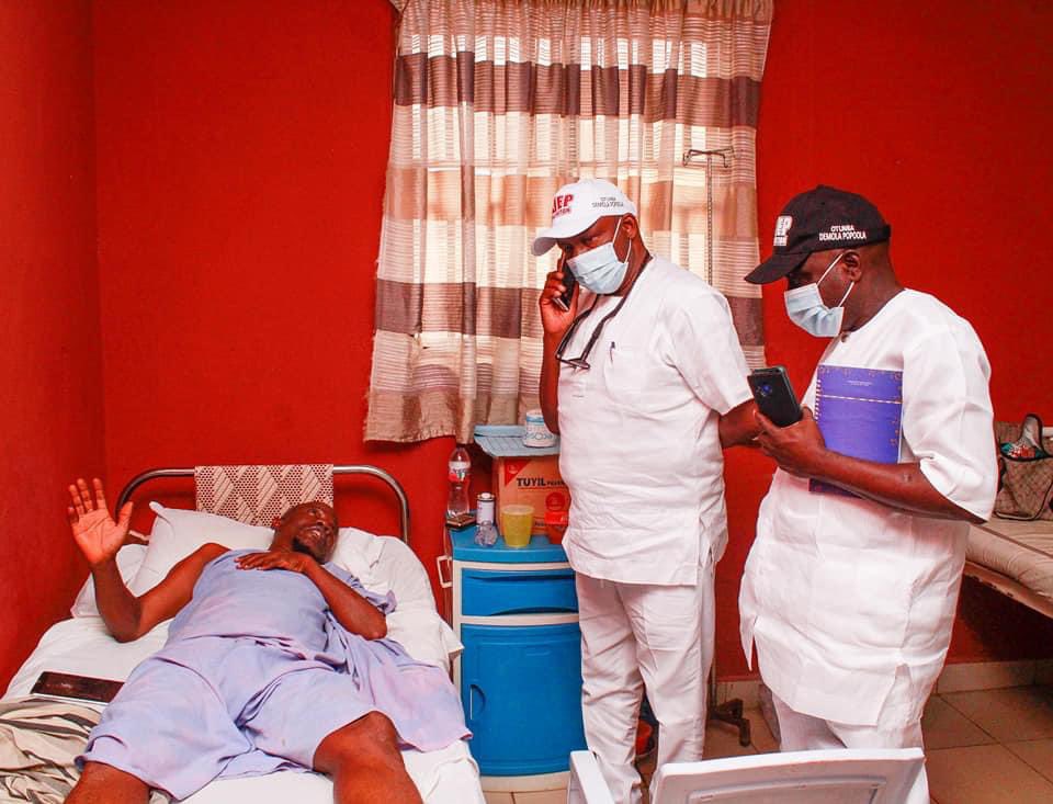 APoopola's tweet photo. I was at Tayo Alabi Police Cottage Hospital,Okesa, visited the man who was involved in accident and sustained a serious private part injury.
@ekitistategov 
#ODEP https://t.co/W13kKsYKVV