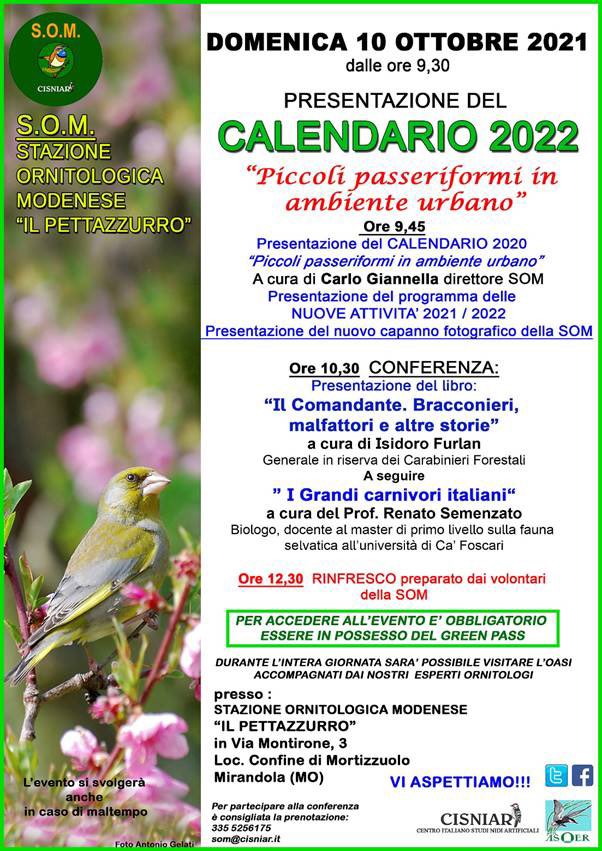 SCisniar's tweet photo. Carissimi amici della SOM, è con immenso piacere che vi invitiamo a partecipare alla giornata di PRESENTAZIONE DEL CALENDARIO 2022, che si terrà DOMENICA 10 OTTOBRE  a partire dalle ore 9,45.
Dopo quasi 22 mesi di stop delle attività di divulgazione in presenza, ci rivediamo!!! https://t.co/boSlpXRc0r