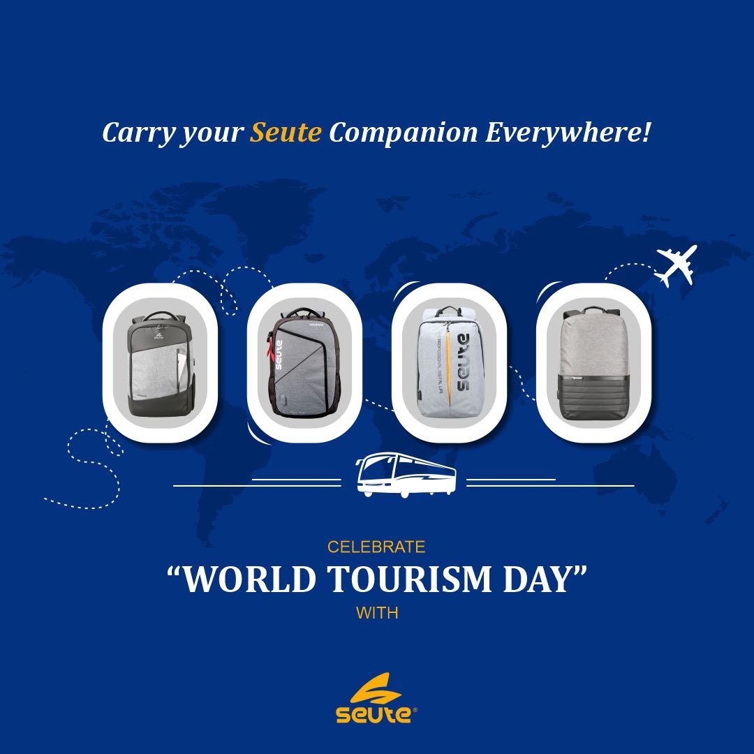 seuteindia's tweet photo. They say, "Wherever you go becomes a part of you somehow." This #worldtourismday we are suggesting to carry your forever travel companion with you!
Happy traveling, #seutians

#seute #lovetraveling #backpacks #WorldTourismDay2021 #WorldTourismDay https://t.co/STbHKxl5nz