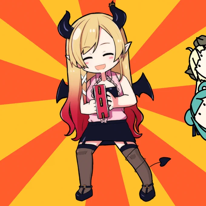#ホロぐら #しょこらーと 
翌日・・・! 