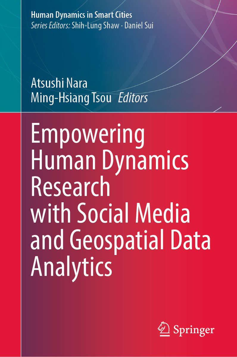 SpringerSocSci's tweet photo. New book highlights geospatial research using social media and big data and introduces methodologies and techniques on how to handle and analyze these data https://t.co/WIccELQFDG
#bigdata #GIS #socialmedia #methodology #urban #geography #spatialdataanalytics https://t.co/dszGVAAadq