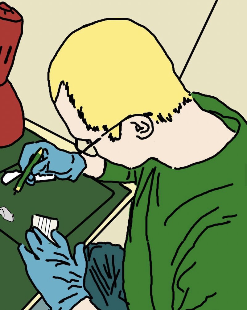 EcoleEPSAA's tweet photo. #LundiEPSAA
« Les chercheurs à l’œuvre »
Illustrations de Clara MEZZASALMA dans le cadre d’une collaboration @EcoleEPSAA @institut_curie @PslQlife @psl_univ 

#illustration #science https://t.co/81Dd85a09X
