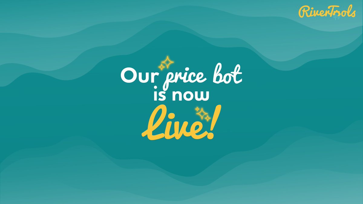 River_Tools's tweet photo. Our price bot https://t.co/LOTzcLGml8 is now live!

It supports all of the tokens listed on the MoonSwap exchange. Support for other DEX's and more features will be added.

Adspace available to rent for 7 days. DM
https://t.co/PwWhda3Nun

$TOOLS #Kusama #Moonriver #DeFi https://t.co/EnV71WFx76