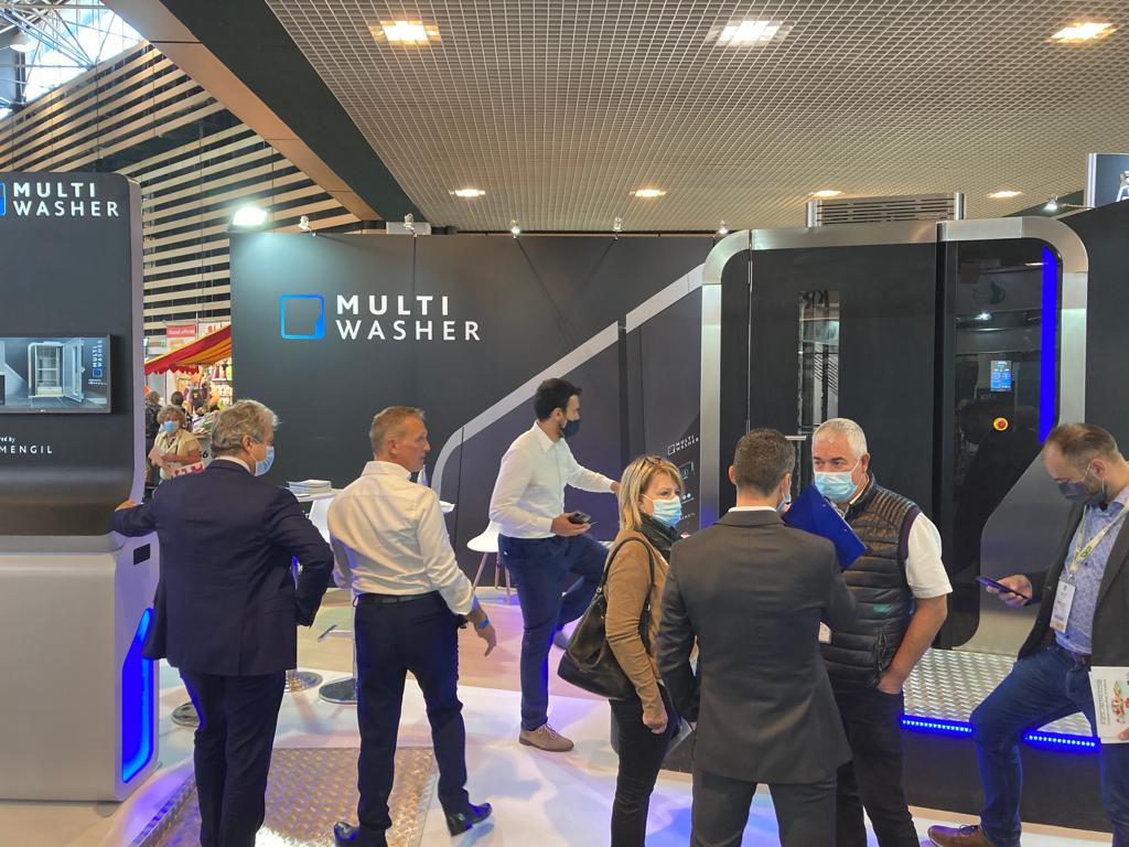 somengil's tweet photo. 🙌  Yesterday was a success, Multiwasher is the star of our stand.
Today is the last day at @sirha_lyon! 
Join us at stand 4K38!

#somengil #multiwasher #washingengineering #sirha https://t.co/njhgmLhHNm