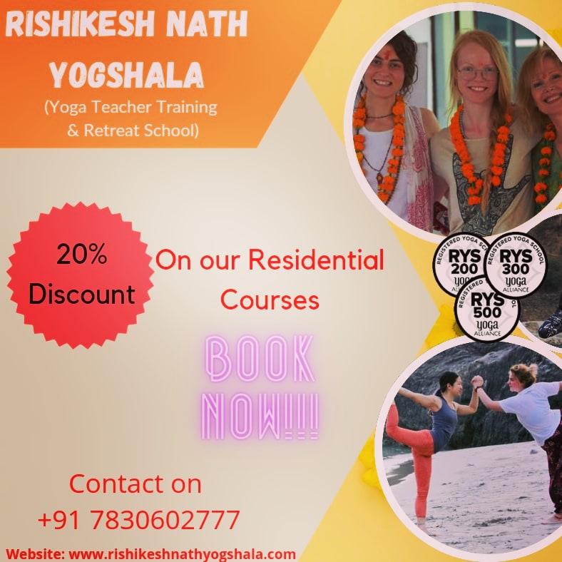 rishikeshyog's tweet image. Discount on our Residential Courses...Hurry Up!!
Get 20% discount by joining our residential courses.
Starts on 3rd of every month. Please, check in detail at:
rishikeshnathyogshala.com/residential-co…
Contact or WhatsApp on +91 7830602777
#yoga #yogattc #residentialcourse #yogateachertraining