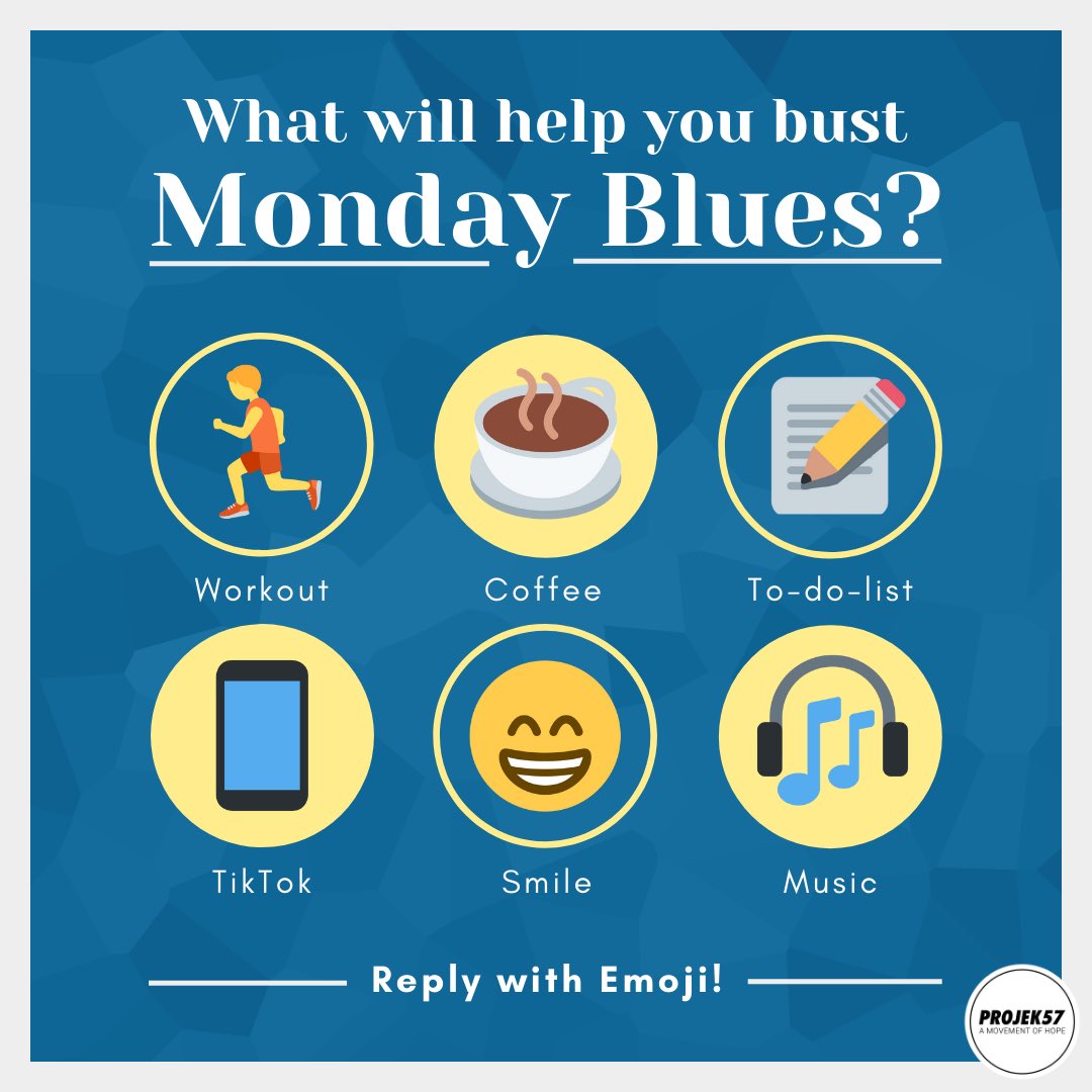 Jom kongsikan apa yang ada selalu buat untuk lawan Monday Blues! 👀