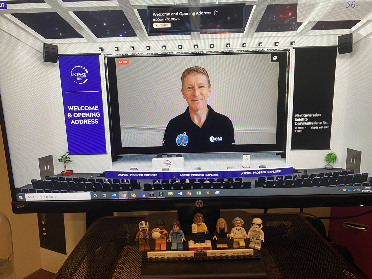 Hi <a href="/astro_timpeake/">Tim Peake</a> and hello to the <a href="/ukspaceconf/">UK Space Conference</a>! Got some amazing space Lego ladies joining in for the fun 🚀🛰🔭👩🏾‍🚀#UKSC2021 #womeninspace