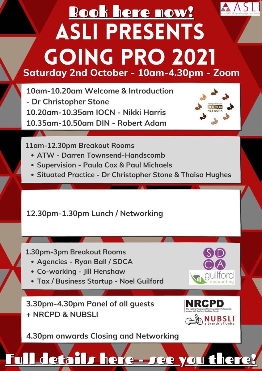 ASLIuk's tweet photo. This Saturday #BookNow £10 for members, £50 for non-members. 

#Students #Trainees #EarlyCareerProfessionals

https://t.co/D8AzAtu4AR https://t.co/hReD45uQ2p