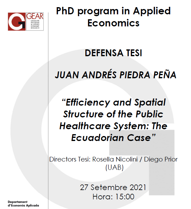 PhD Program in Applied Economics - UAB tweet media