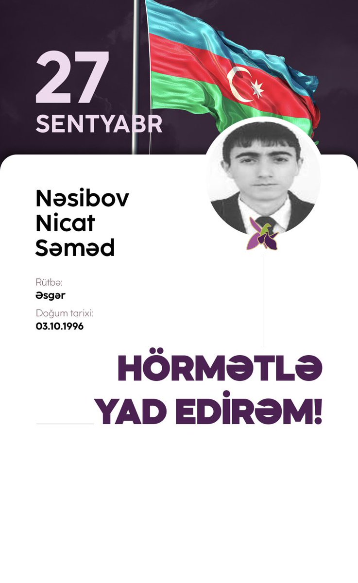 SayaliMammad's tweet photo. Allah bütün şəhidlərimizə rəhmət eləsin!
 
#yadedirik 
#27sentyabr
#Anımgünü https://t.co/Bd0XyQTWMY
