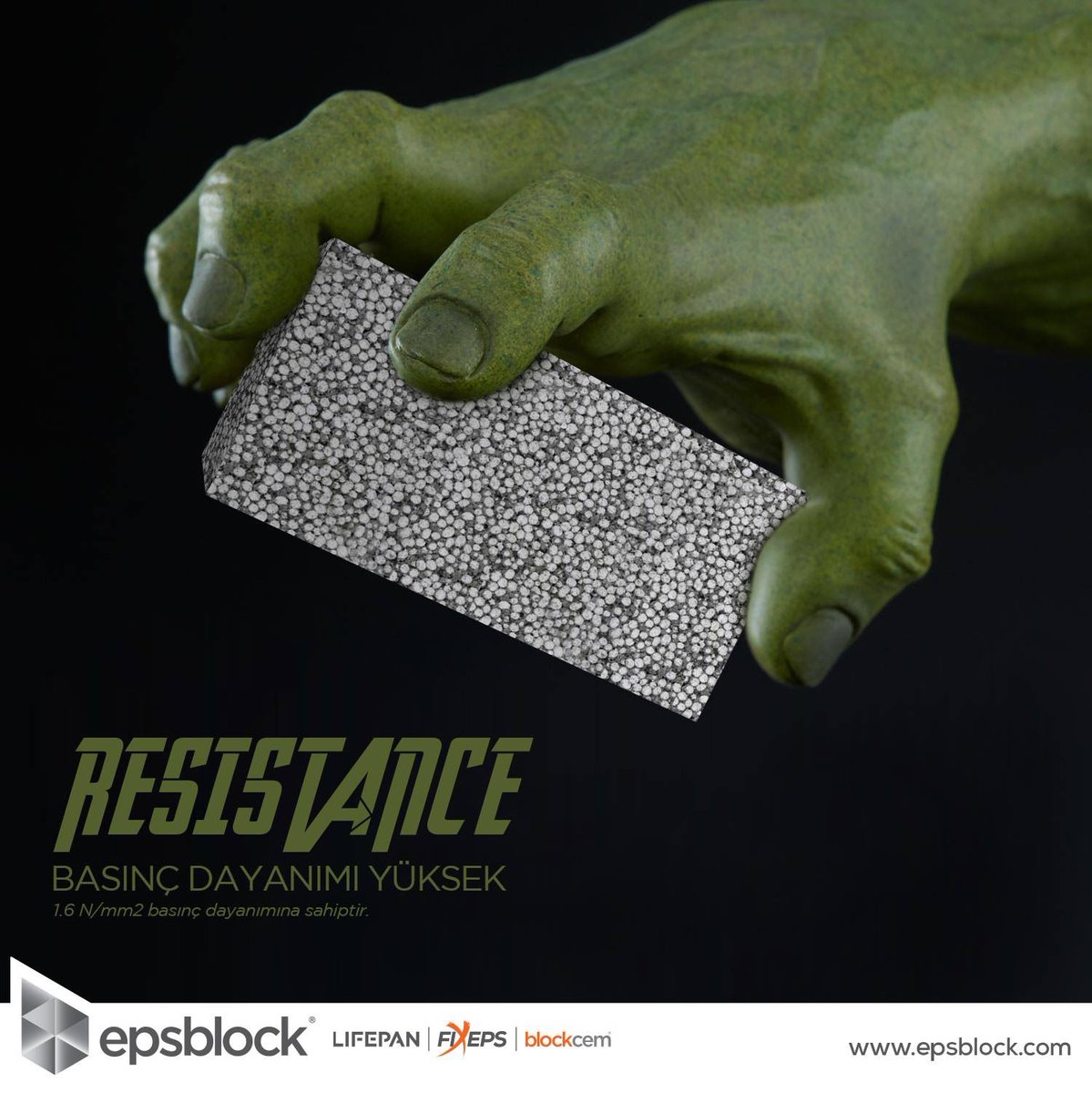 epsblock's tweet photo. DAYANIKLI
1.6 N/mm2 basınç dayanımına sahiptir.

RESISTANCE
It has a compressive strength of 1.6 N / mm2.

https://t.co/b1OyfTcdz8 
#epsblock #lifepan #fixeps #wall #wallblock #wallpanel #lightconcrete #fireproof #resistant #light #insulated #fibercementboard #fibercementpanels https://t.co/PAC9rb8WB1