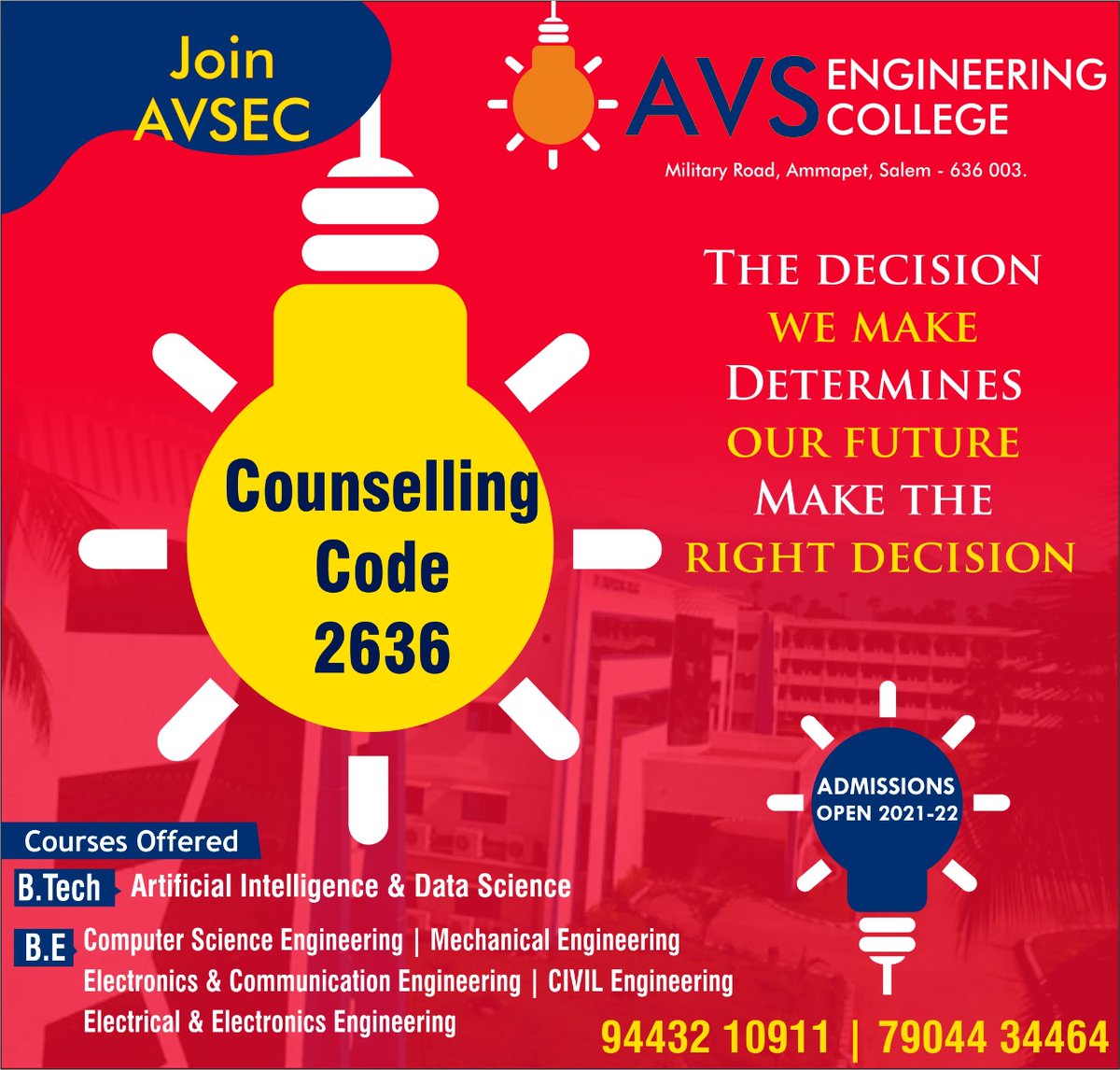 swcmaths's tweet photo. AVS Engineering College,Salem 

#CounselingCode2636
#CounsellingProcedure https://t.co/bAgOzxhGLG