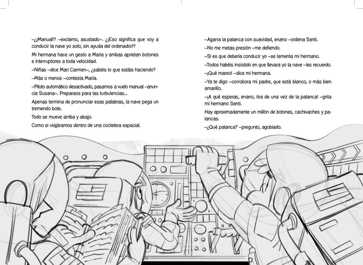 SMlibros_es's tweet photo. Lara Peces, gerente de arte de literatura infantil y juvenil de SM, nos cuenta que primero se manda una pre maqueta y, sobre eso, el ilustrador Guillermo Esteban hace sus bocetos tan chulos.

#LosForasterosDelTiempo
#JuntosHacemosLectores https://t.co/9PJilxTm7Y
