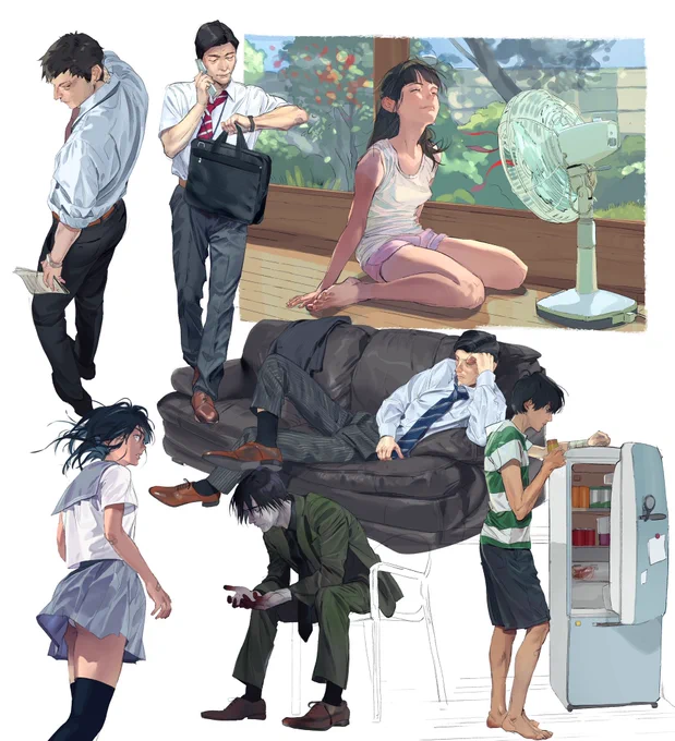 #イラストを4枚貼ると秋風に乗って絵柄を好いてくれる人の元へ届くらしい 