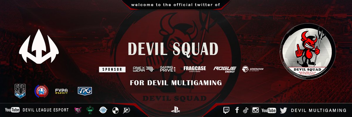 ⚠️RECRUTEMENT ⚠️ Equipe sous structure @EsportDevils recherche joueurs : Engagé en: - @EfaOffficiel - @FVPAeSport - @OfficialVPG - @LigueAcf DISPOSITIF : - 41212 POSTE RECHERCHÉS : - Dg/Dd - Dc - GK Toute demande sera étudié RT APPRÉCIÉ